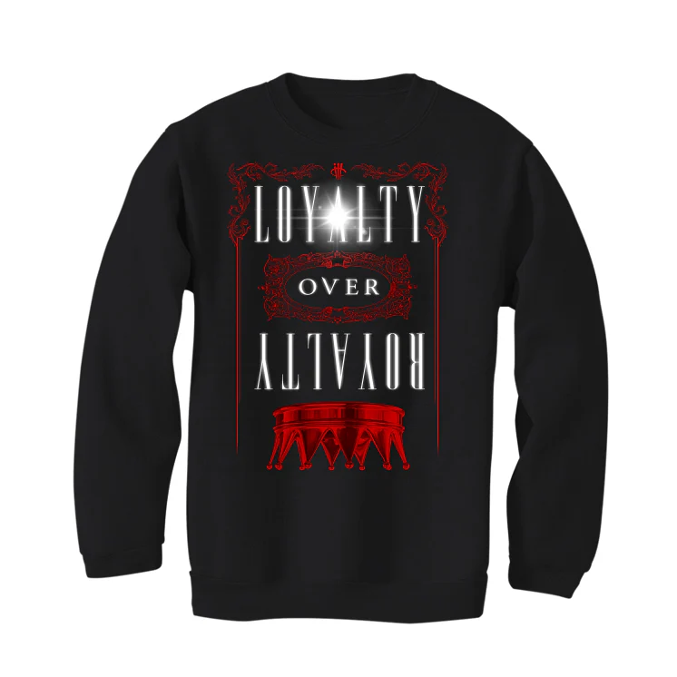 Air Jordan 1 Rebellionaire Black T-Shirt (Loyalty over Royalty) - Image 4