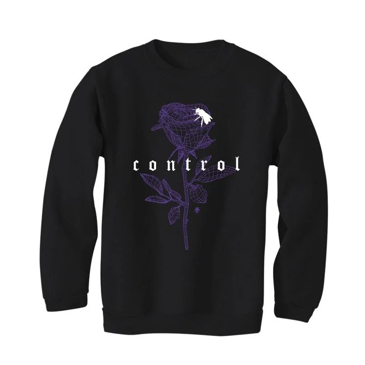 Air Jordan 1 Retro High OG “Court Purple” Black T-Shirt (Control) - Image 4