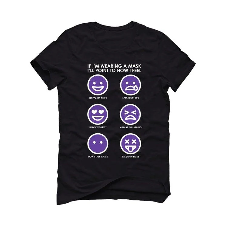 Air Jordan 1 Retro High OG “Court Purple” Black T-Shirt (Feelings)