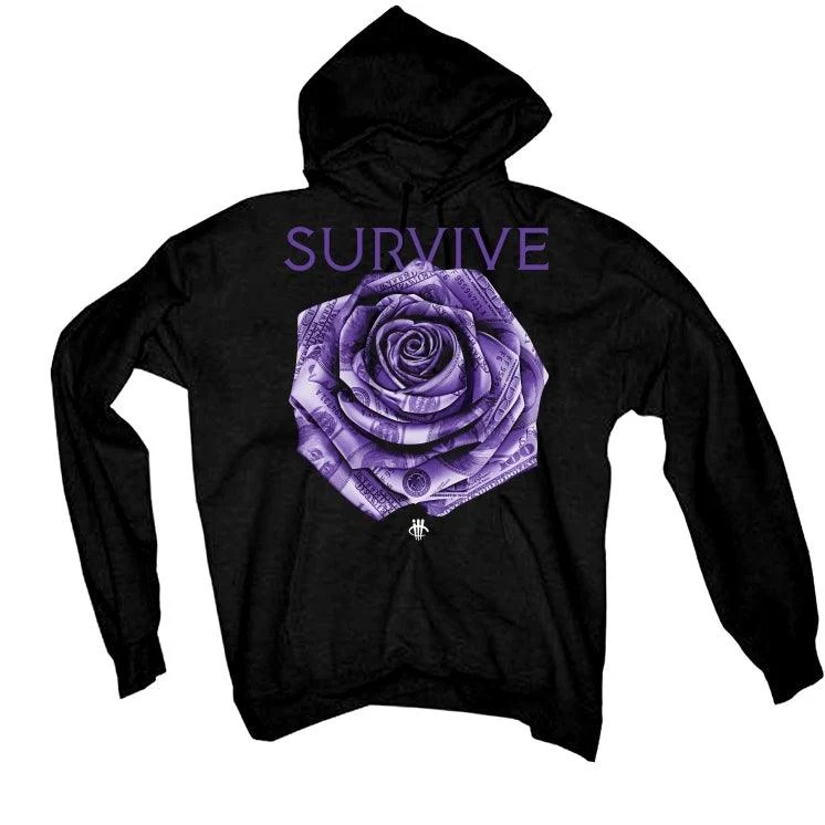 Air Jordan 1 Retro High OG “Court Purple” Black T-Shirt (Survive) - Image 3