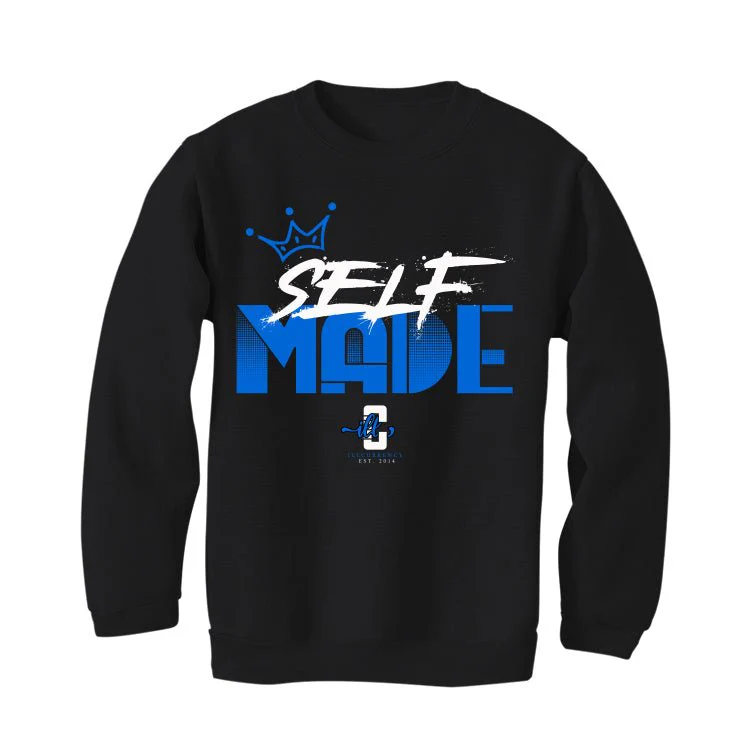 Air Jordan 1 Royal Reimagined | Illcurrency Black T-Shirt (Self Made) - Image 4