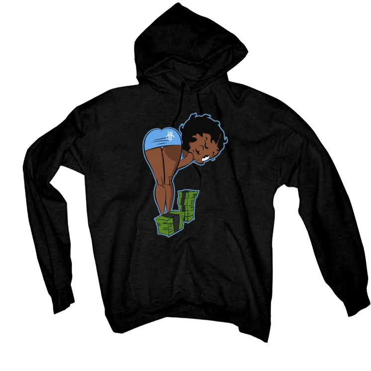 Air Jordan 1 "UNC Toe" | illcurrency Black T-Shirt (BOO) - Image 3