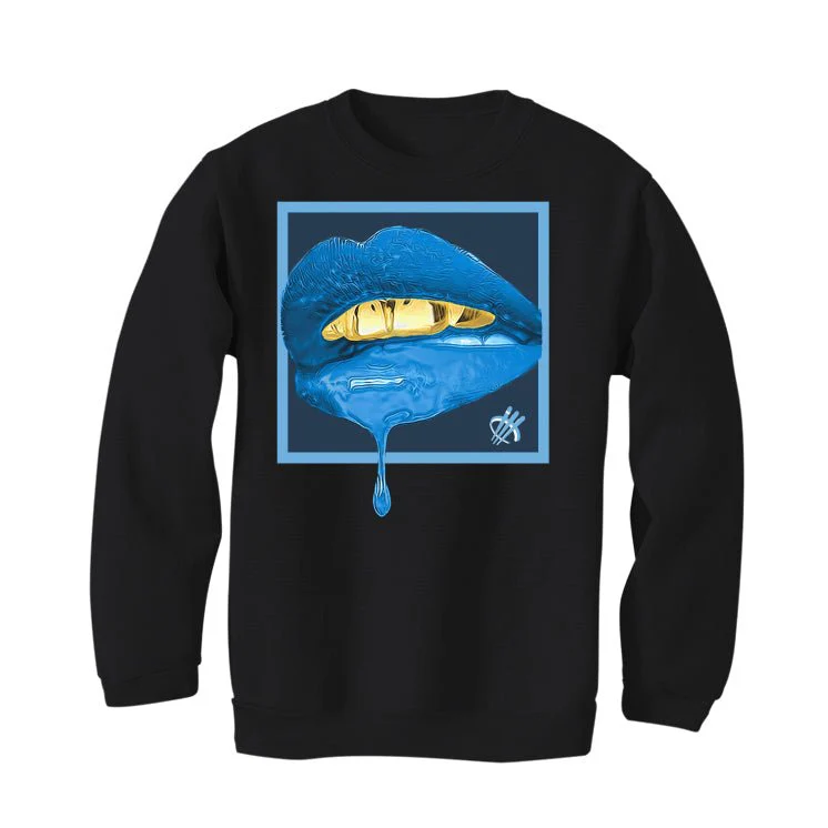 Air Jordan 1 "UNC Toe" | illcurrency Black T-Shirt (lipstick) - Image 4