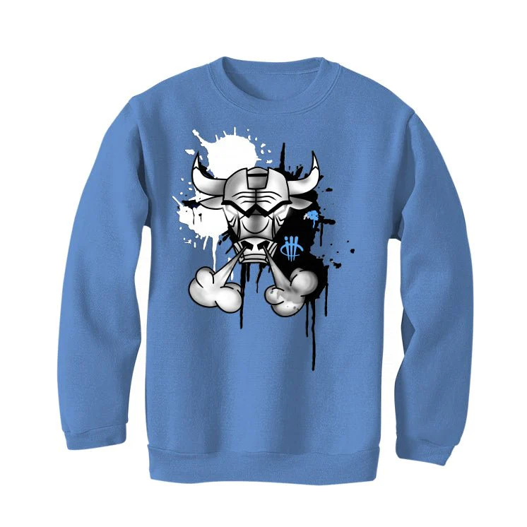 Air Jordan 1 "UNC Toe" Carolina Blue T-Shirt (Iron Bull) - Image 4