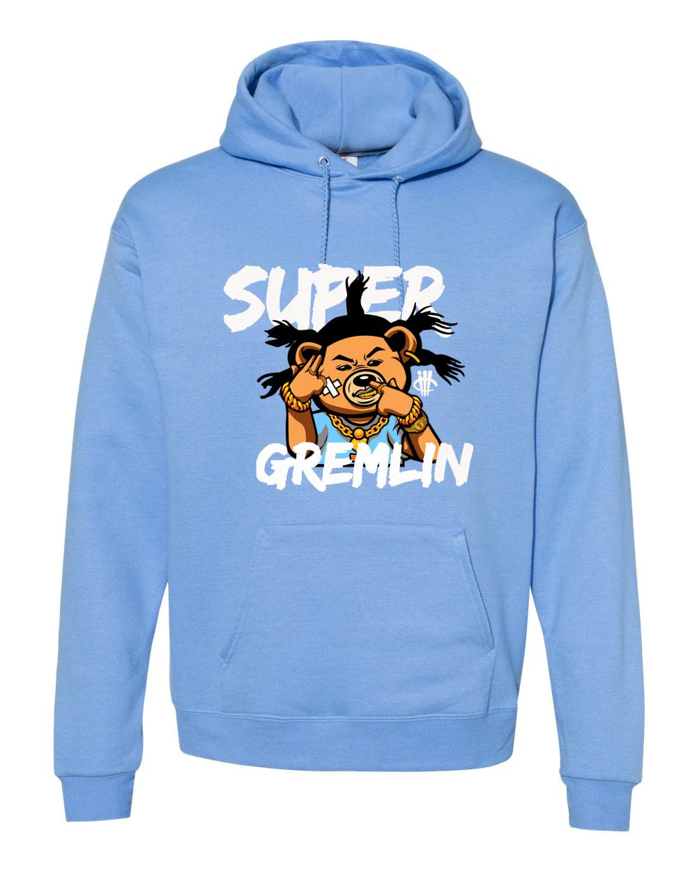Air Jordan 1 "UNC Toe" Carolina Blue T-Shirt (Super Gremlin) - Image 3