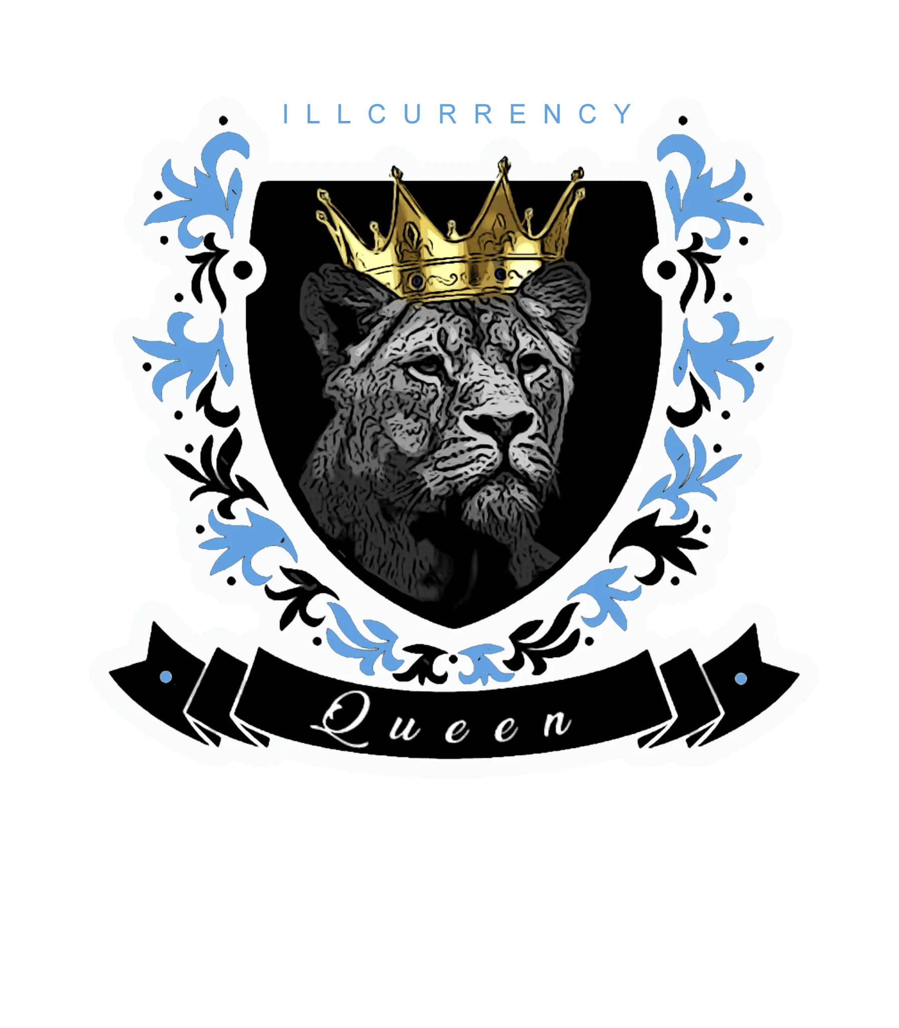 Air Jordan 1 "UNC Toe" | illcurrency White T-Shirt (Queen)