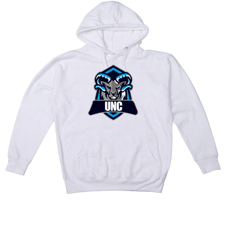 Air Jordan 1 "UNC Toe" | illcurrency White T-Shirt (RAMMED HEAD) - Image 3