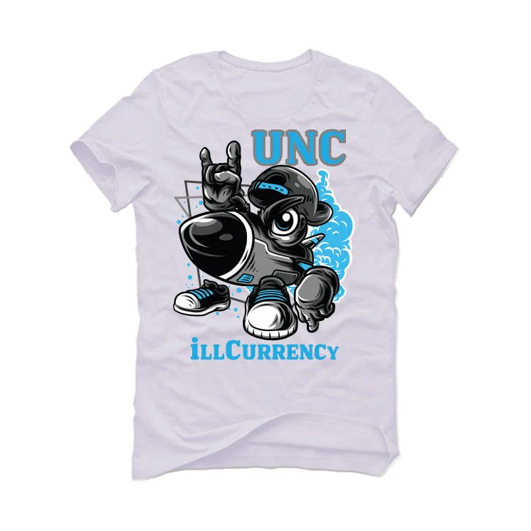 Air Jordan 1 "UNC Toe" | illcurrency White T-Shirt (UNC ROCKS) - Image 2