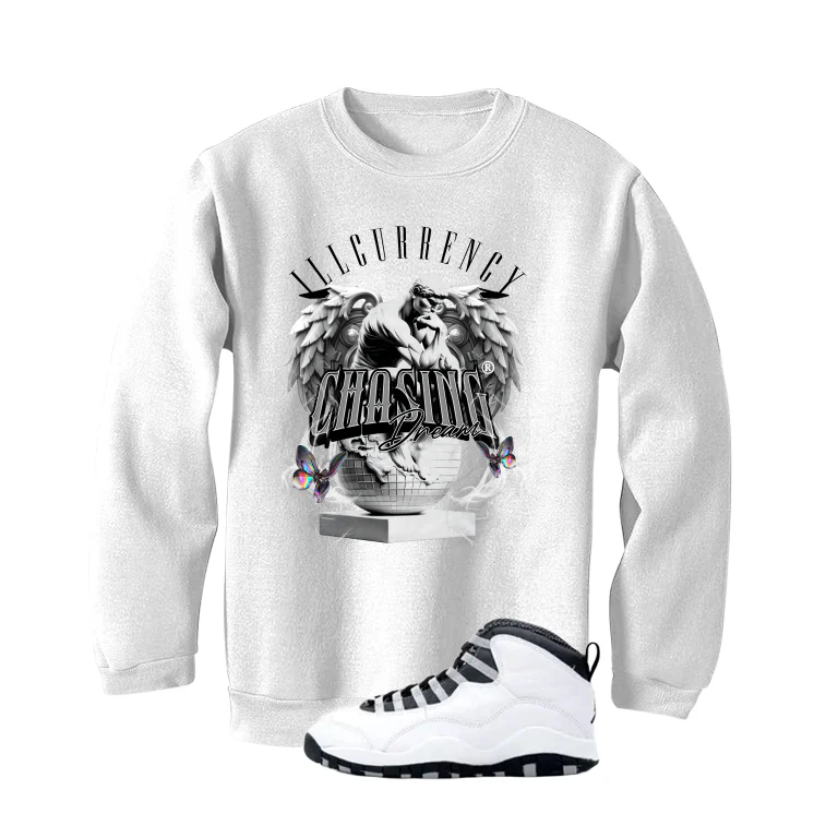 Air Jordan 10 OG Steel White T-Shirt (Chasing Dreams)| illcurrency - Image 4