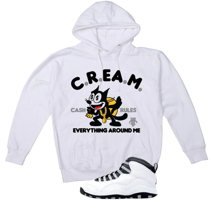 Air Jordan 10 OG Steel White T-Shirt (Cream)| illcurrency - Image 3