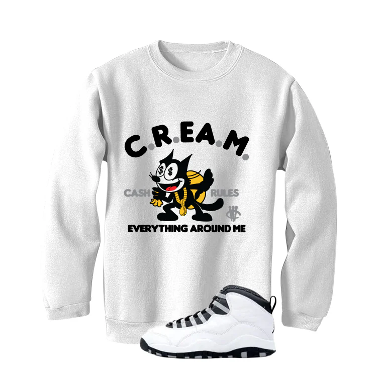 Air Jordan 10 OG Steel White T-Shirt (Cream)| illcurrency - Image 4