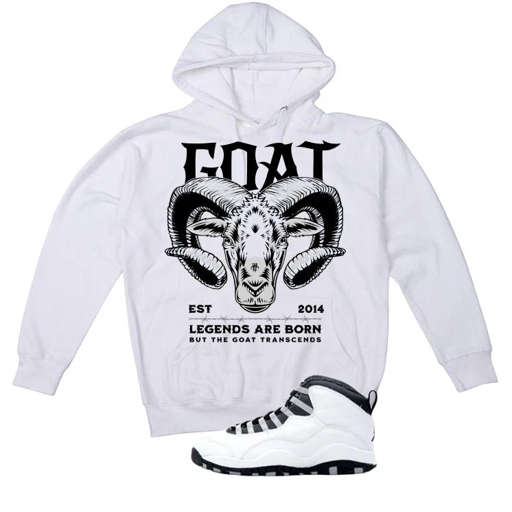 Air Jordan 10 OG Steel White T-Shirt (Legends Are Born)| illcurrency - Image 3