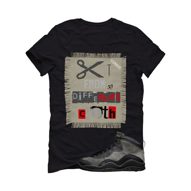 Air Jordan 10 Shadow Matching T-Shirt, Sweatshirts & Hoodies Black T-Shirt (Cut from a different cloth)| illcurrency - Image 2