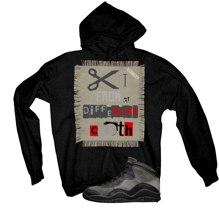 Air Jordan 10 Shadow Matching T-Shirt, Sweatshirts & Hoodies Black T-Shirt (Cut from a different cloth)| illcurrency - Image 3
