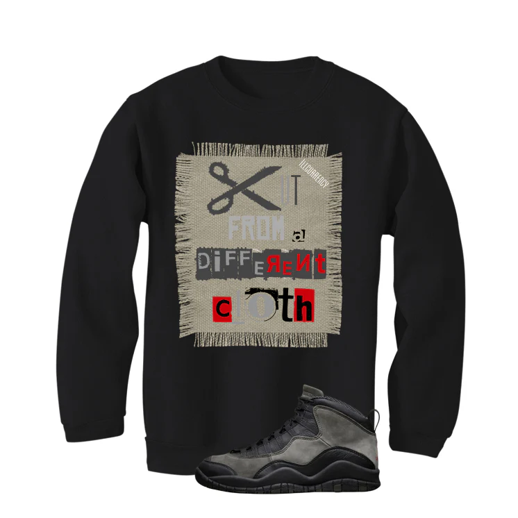 Air Jordan 10 Shadow Matching T-Shirt, Sweatshirts & Hoodies Black T-Shirt (Cut from a different cloth)| illcurrency - Image 4