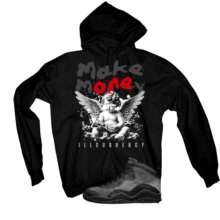 Air Jordan 10 Shadow Matching T-Shirt, Sweatshirts & Hoodies Black T-Shirt (Make Money)| illcurrency - Image 3