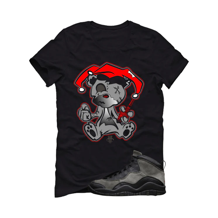 Air Jordan 10 Shadow Matching T-Shirt, Sweatshirts & Hoodies Black T-Shirt (Teddy Joker)| illcurrency - Image 2
