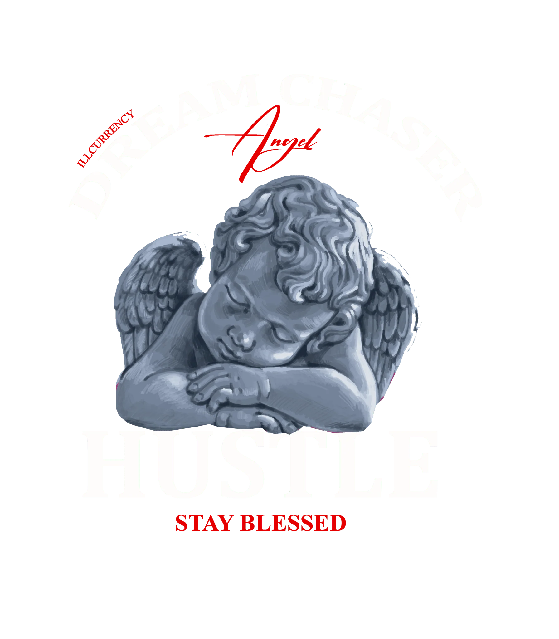 Air Jordan 11 Bred Velvet Black T-Shirt (Dream Chaser Angel)| illcurrency