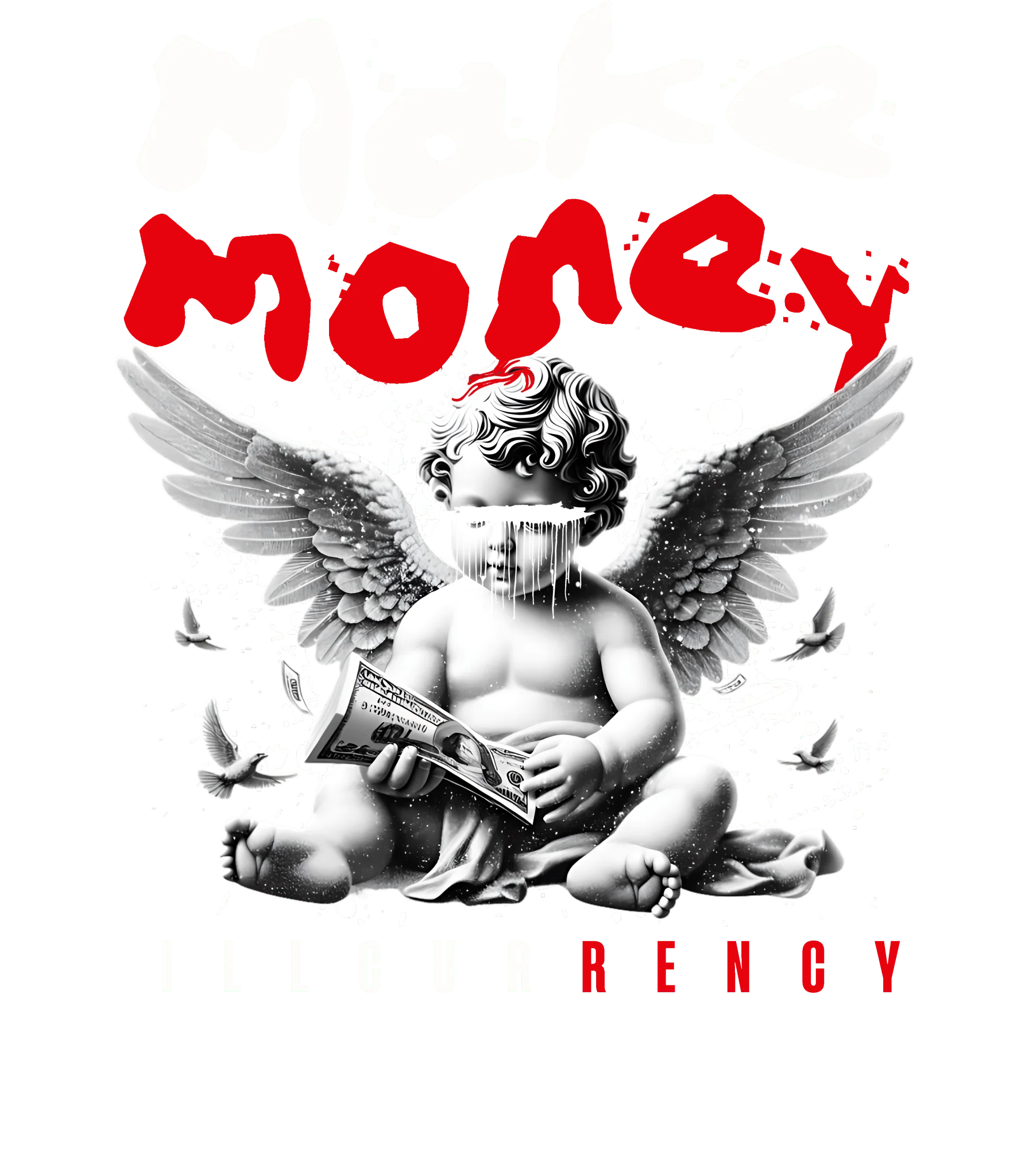 Air Jordan 11 Bred Velvet Black T-Shirt (Make Money)| illcurrency