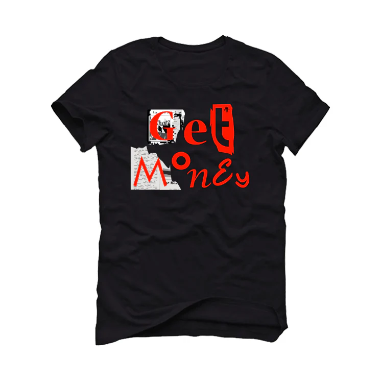 Air Jordan 11 “Cherry” Black T-Shirt (GET MONEY) - Image 2