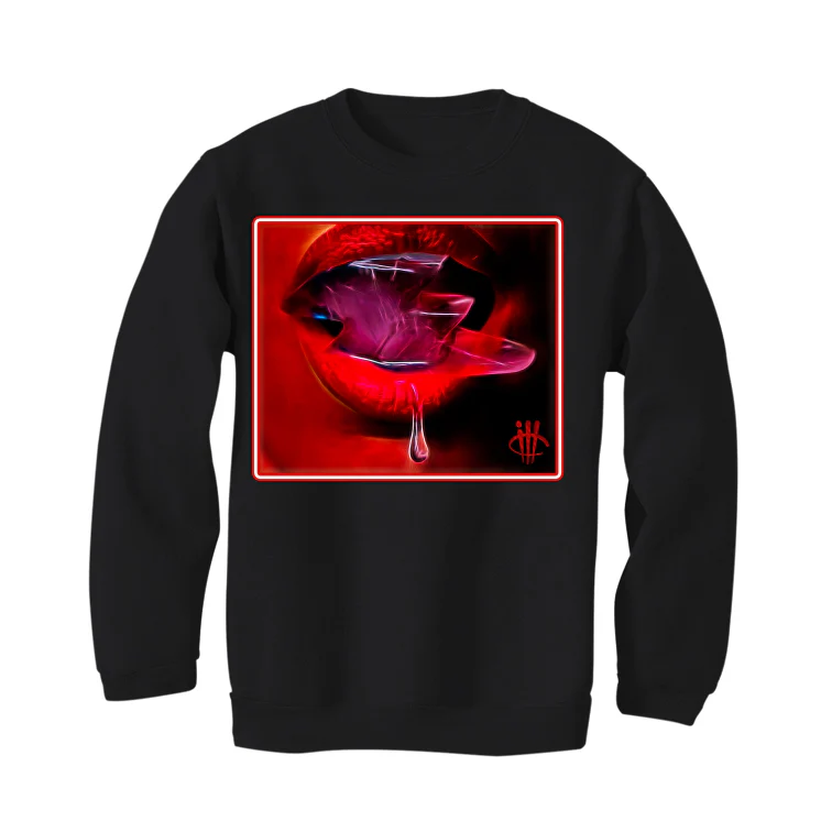 Air Jordan 11 “Cherry” Black T-Shirt (SLIPPERY) - Image 4