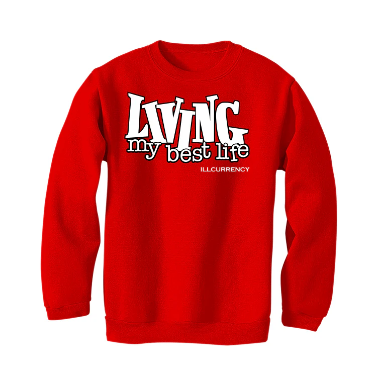 Air Jordan 11 “Cherry” Red T-Shirt (LIVING MY BEST LIFE) - Image 4
