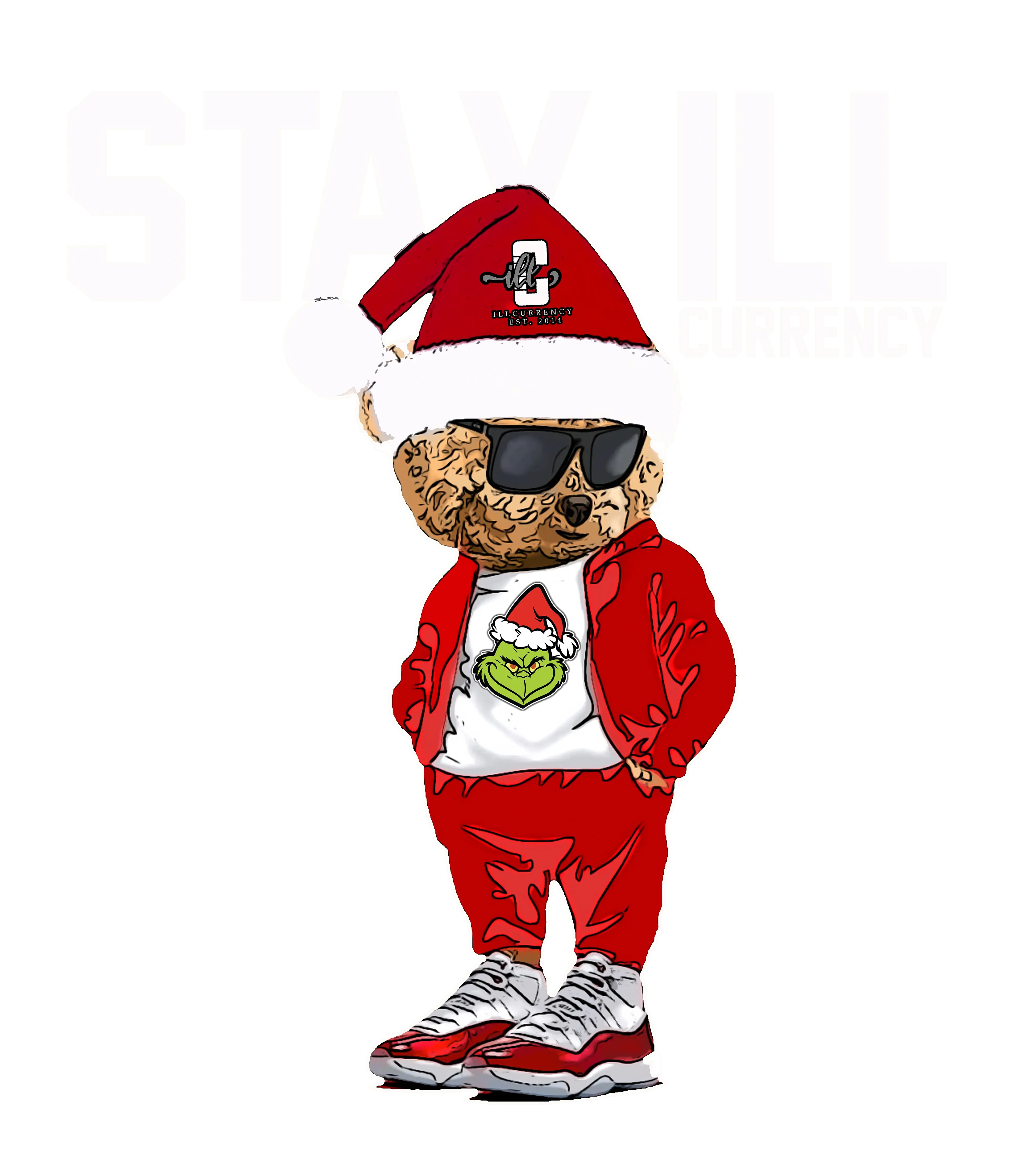 Air Jordan 11 “Cherry” Red T-Shirt (Stay ill Bear)