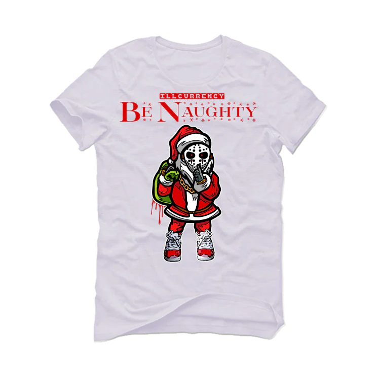 Air Jordan 11 “Cherry” White T-Shirt (Be Naughty) - Image 2