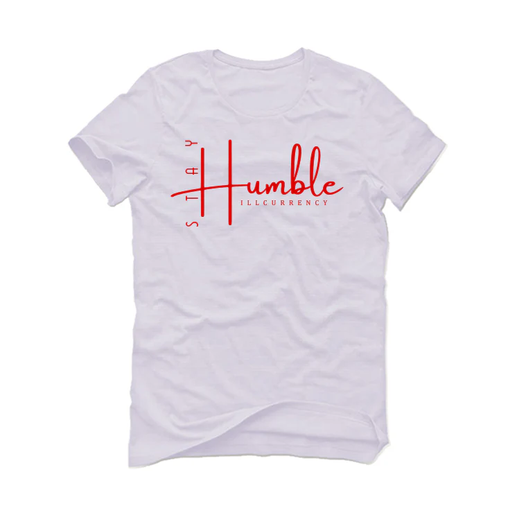 Air Jordan 11 “Cherry” White T-Shirt (Stay Humble) - Image 2