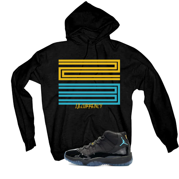 Air Jordan 11 Gamma Blue Matching T-Shirt, Sweatshirts & Hoodies Black T-Shirt (23)| illcurrency - Image 3