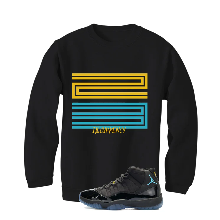 Air Jordan 11 Gamma Blue Matching T-Shirt, Sweatshirts & Hoodies Black T-Shirt (23)| illcurrency - Image 4