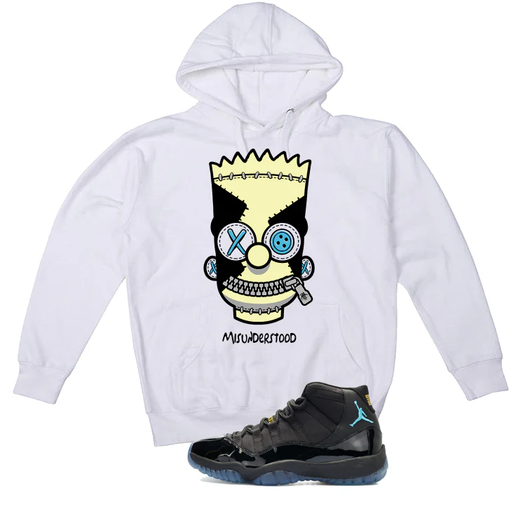 Air Jordan 11 Gamma Blue Matching T-Shirt, Sweatshirts & Hoodies White T-Shirt (Misunderstood)| illcurrency - Image 3