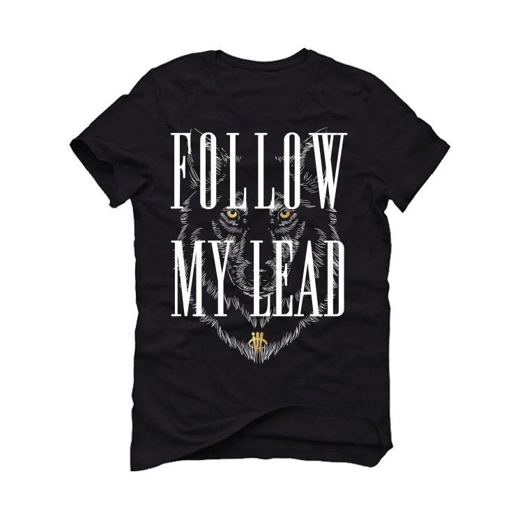 Air Jordan 11 Gratitude | ILLCURRENCY Black T-Shirt (Follow My Lead) - Image 2