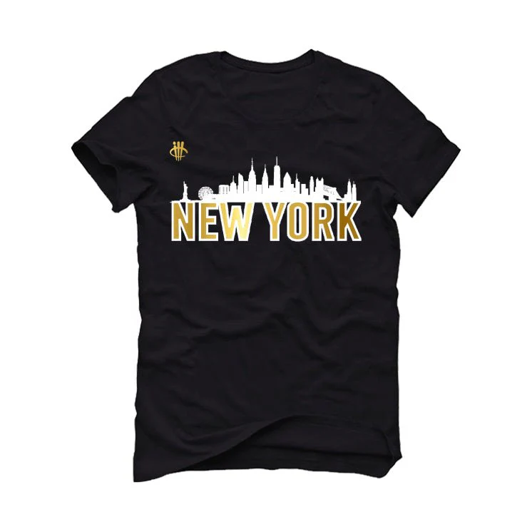 Air Jordan 11 Gratitude | ILLCURRENCY Black T-Shirt (New York) - Image 2