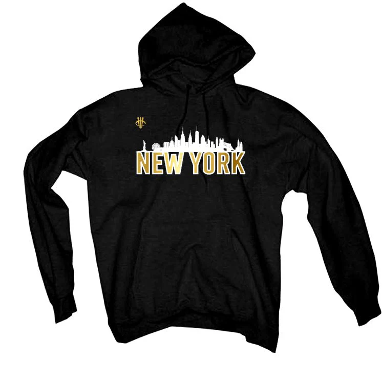 Air Jordan 11 Gratitude | ILLCURRENCY Black T-Shirt (New York) - Image 3