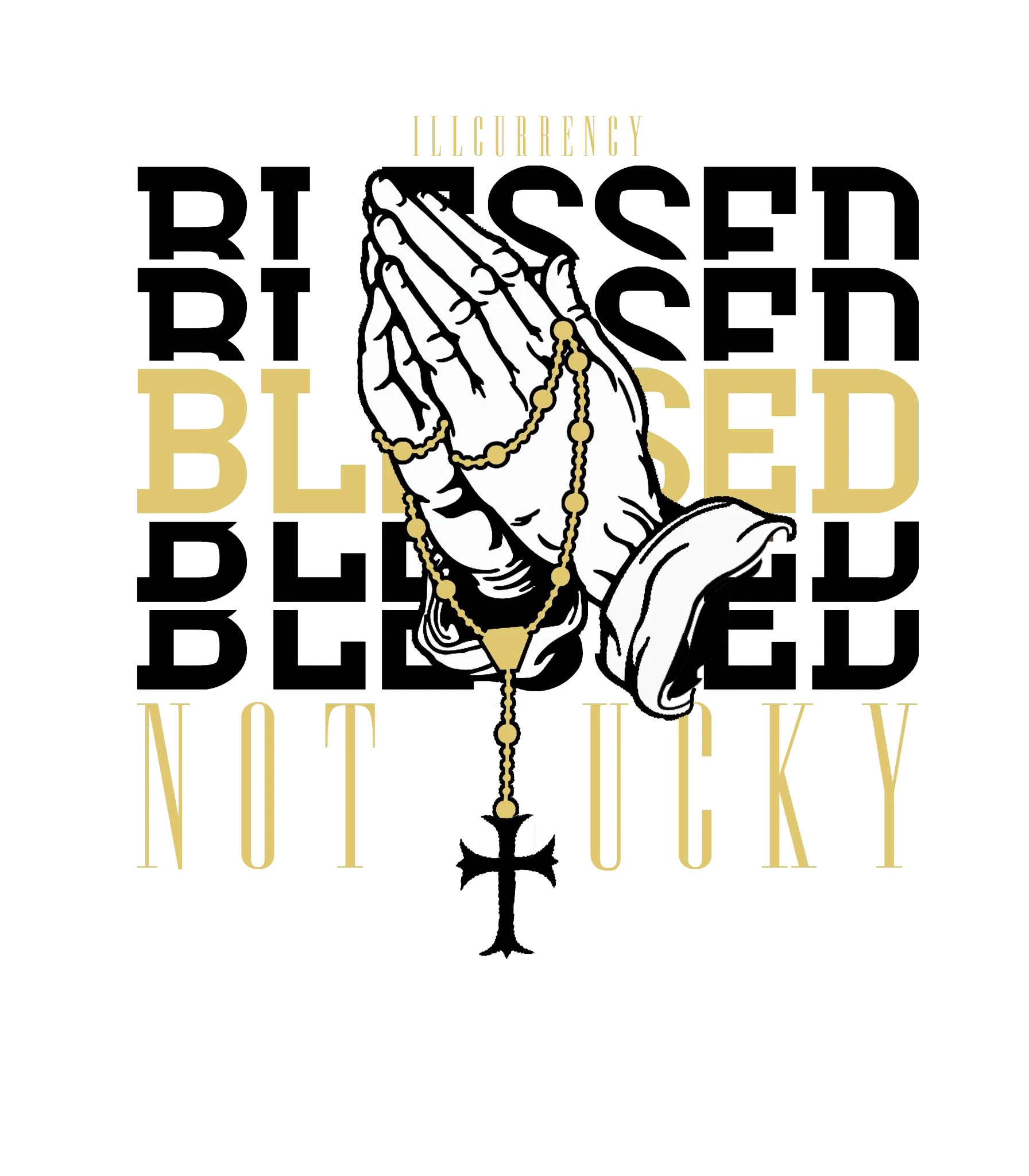 Air Jordan 11 Gratitude | ILLCURRENCY White T-Shirt (Blessed not lucky)