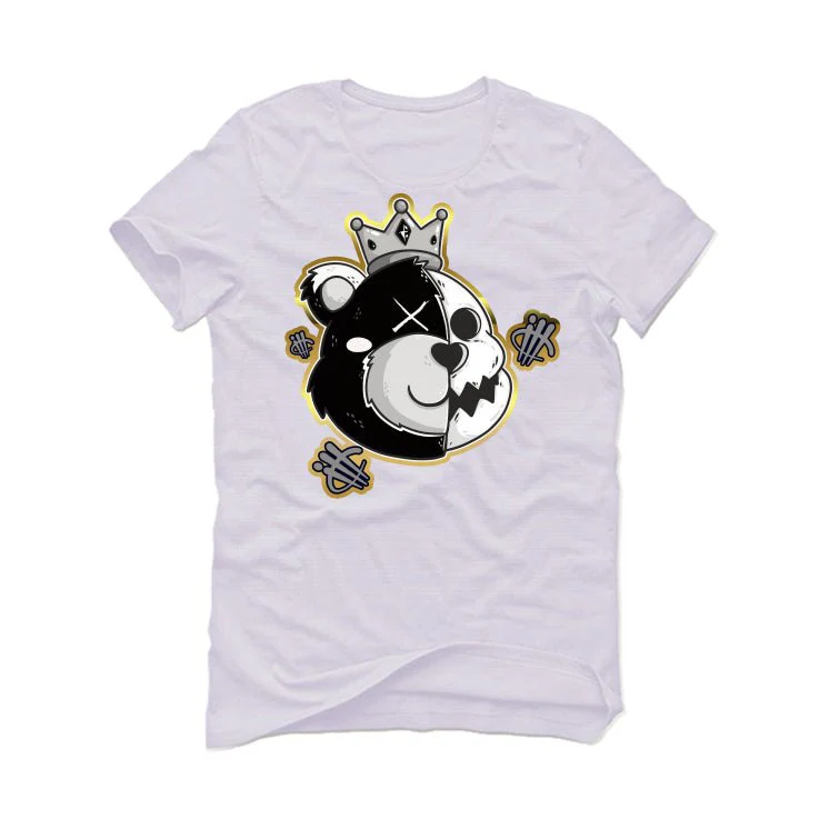 Air Jordan 11 Gratitude White T-Shirt (HALF KING BEAR) - Image 2