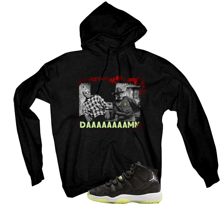 Air Jordan 11 GS Inner Beast Matching T-Shirt, Sweatshirts & Hoodies Black T-Shirt (daaaaamn)| illcurrency - Image 3