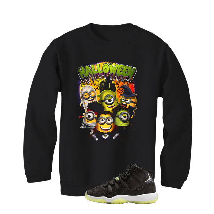 Air Jordan 11 GS Inner Beast Matching T-Shirt, Sweatshirts & Hoodies Black T-Shirt (Halloween)| illcurrency - Image 4