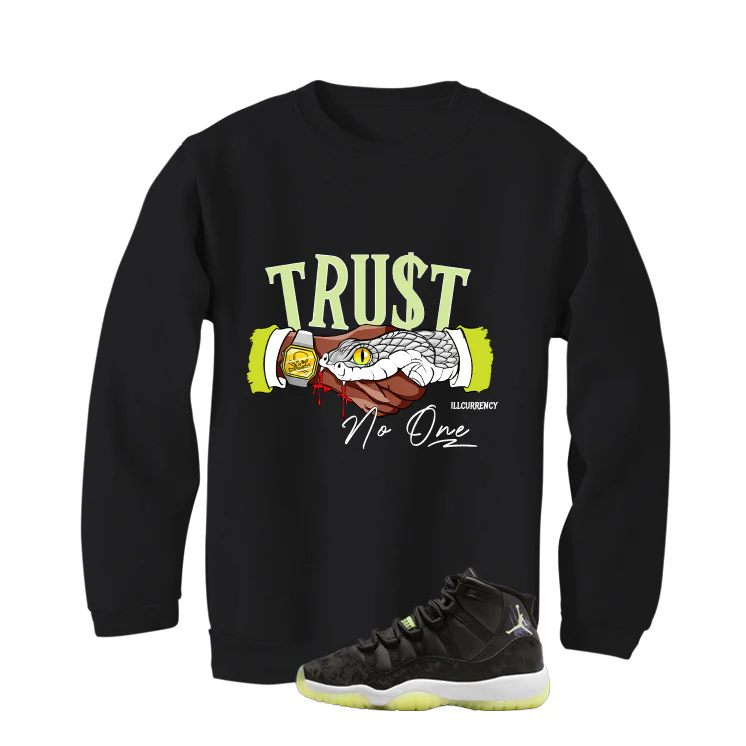Air Jordan 11 GS Inner Beast Matching T-Shirt, Sweatshirts & Hoodies Black T-Shirt (Trust No One)| illcurrency - Image 4