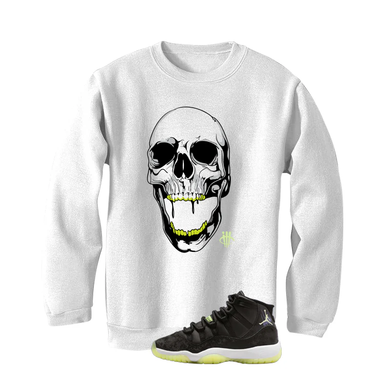 Air Jordan 11 GS Inner Beast Matching T-Shirt, Sweatshirts & Hoodies White T-Shirt (Skull Head)| illcurrency - Image 4