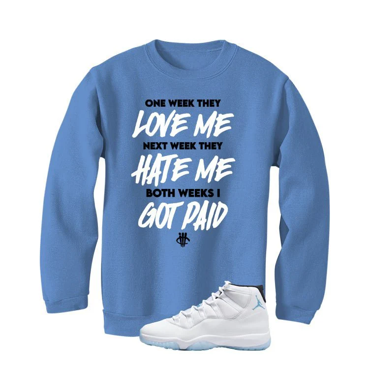Air Jordan 11 Legend Blue Carolina Blue T-Shirt (Paid)| illcurrency - Image 4