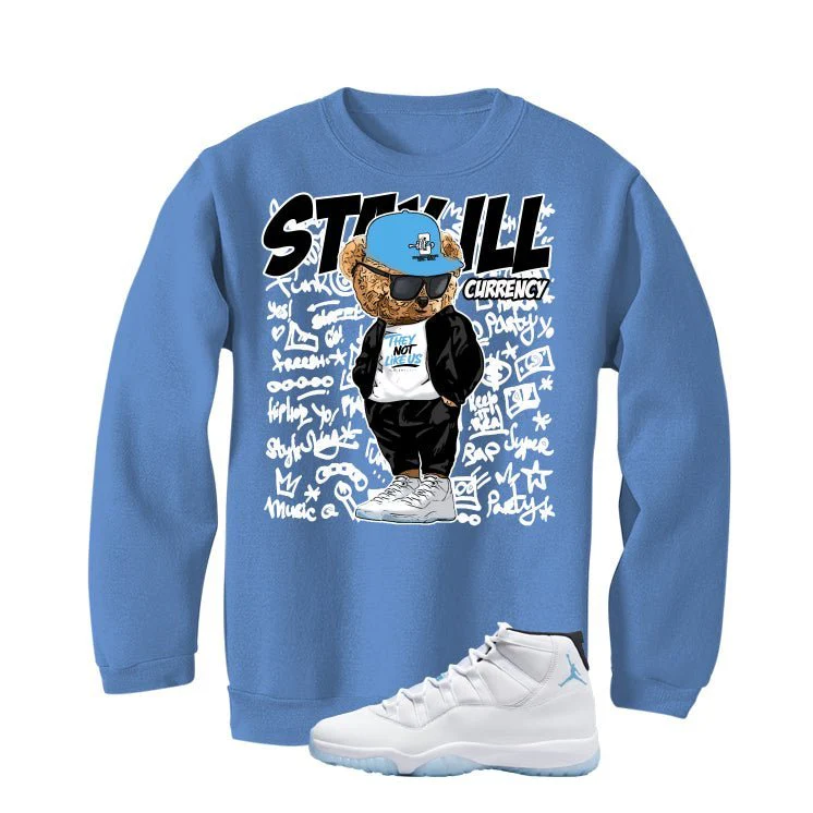Air Jordan 11 Legend Blue Carolina Blue T-Shirt (Stay ill Bear)| illcurrency - Image 4