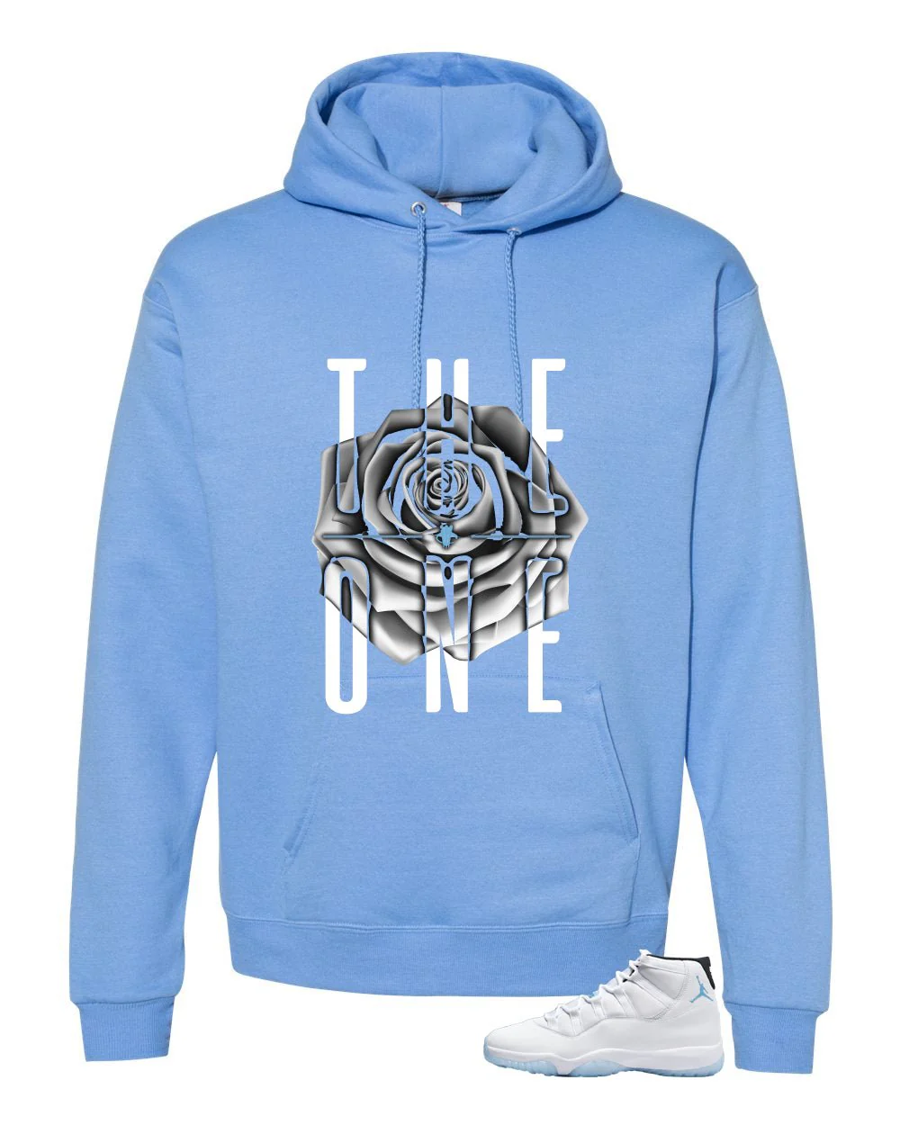 Air Jordan 11 Legend Blue Carolina Blue T-Shirt (The One)| illcurrency - Image 3
