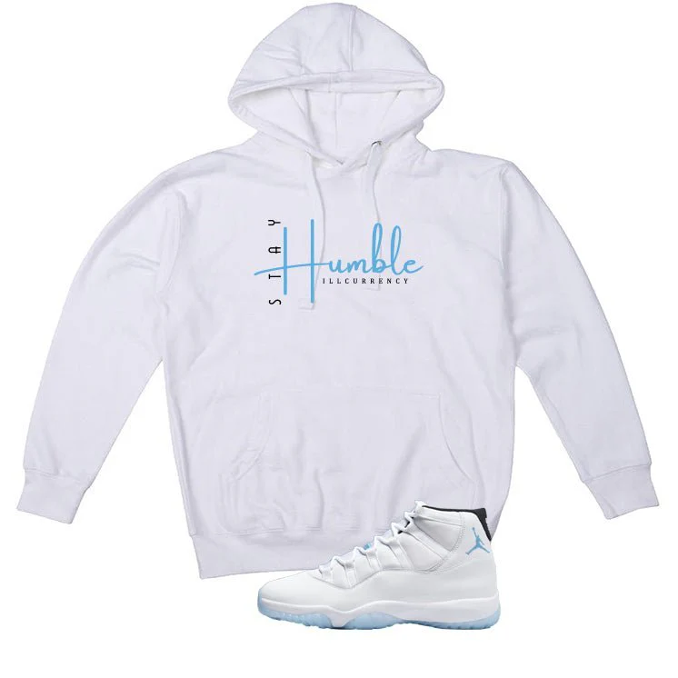 Air Jordan 11 Legend Blue White T-Shirt (Stay Humble)| illcurrency - Image 3
