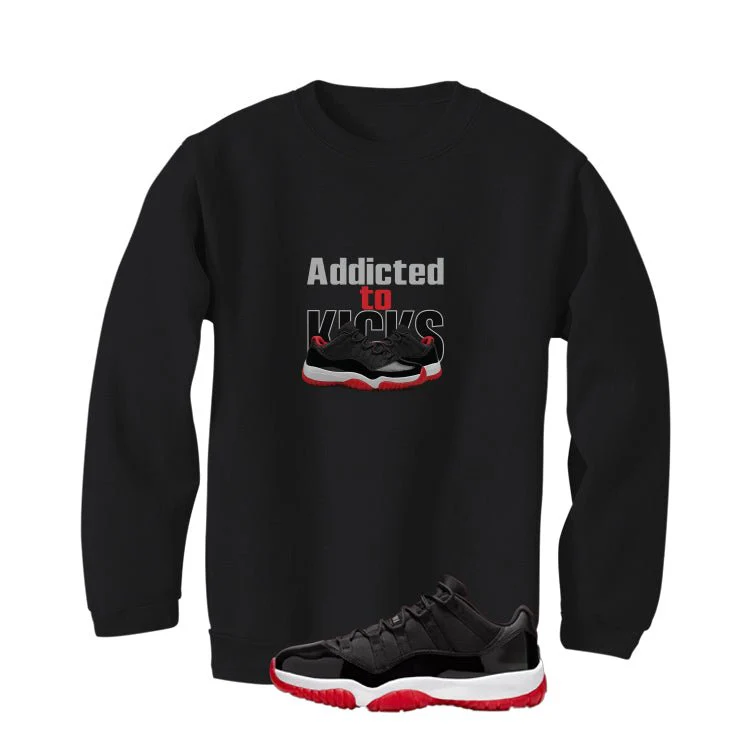 Air Jordan 11 Low Bred Black T-Shirt (addicted to kicks)| illcurrency - Image 4