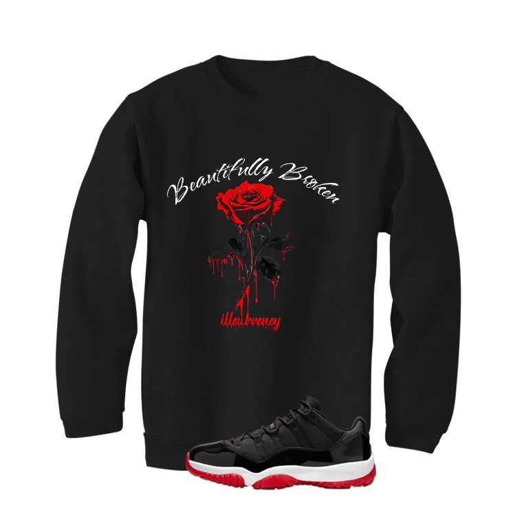 Air Jordan 11 Low Bred Black T-Shirt (Beautifully Broken)| illcurrency - Image 4