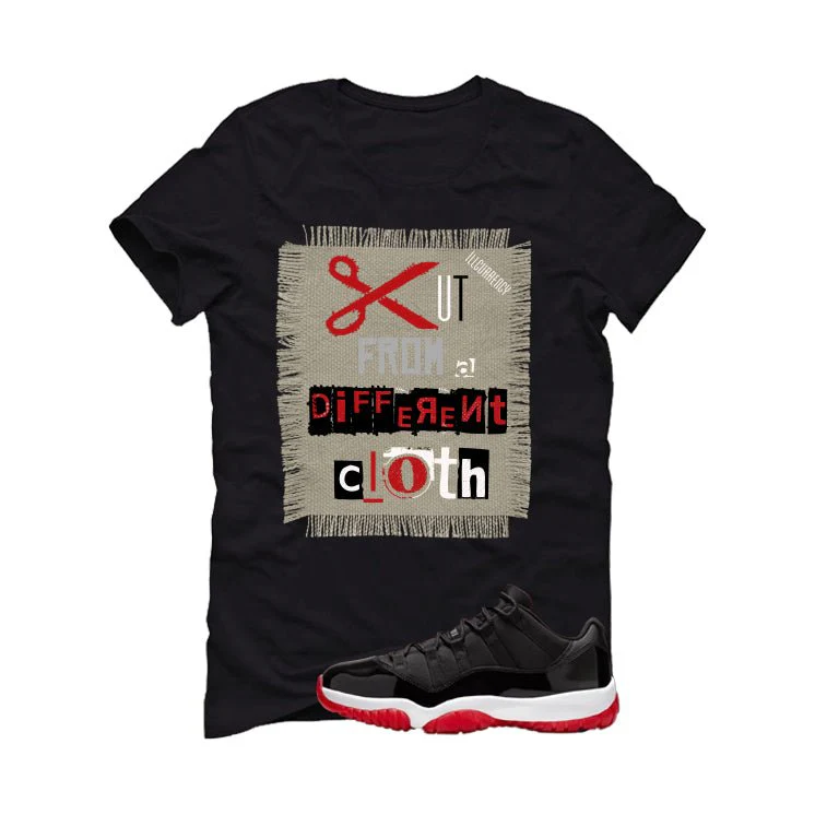Air Jordan 11 Low Bred Black T-Shirt (Blessed not lucky)| illcurrency - Image 2