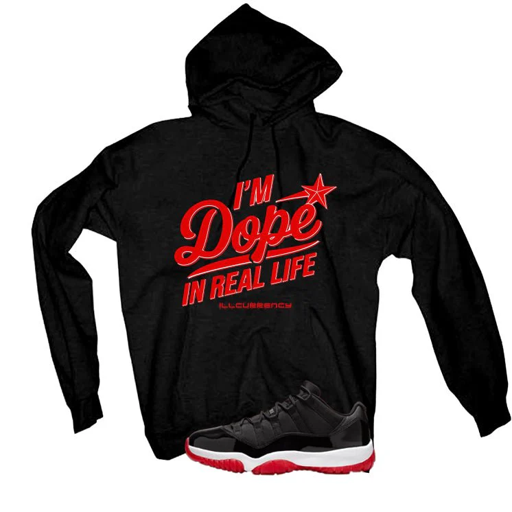 Air Jordan 11 Low Bred Black T-Shirt (DOPE)| illcurrency - Image 3