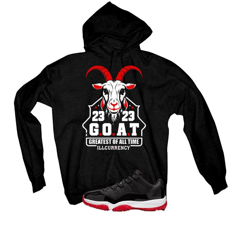 Air Jordan 11 Low Bred Black T-Shirt (GOAT 23)| illcurrency - Image 3